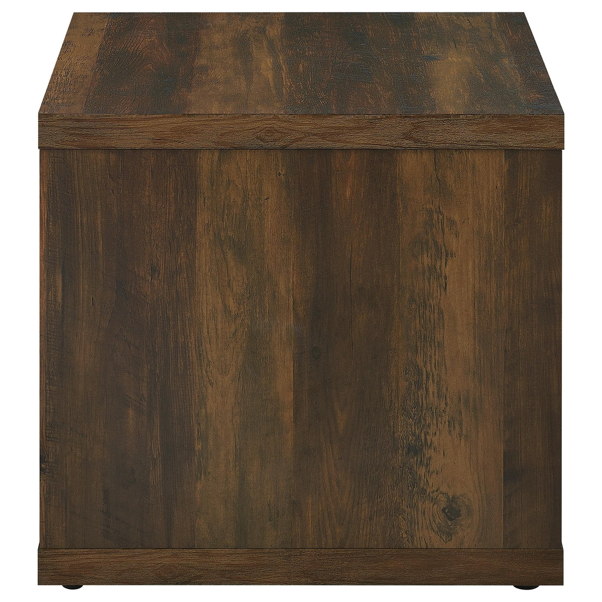Frisco Square Engineered Wood Side Table Dark Pine