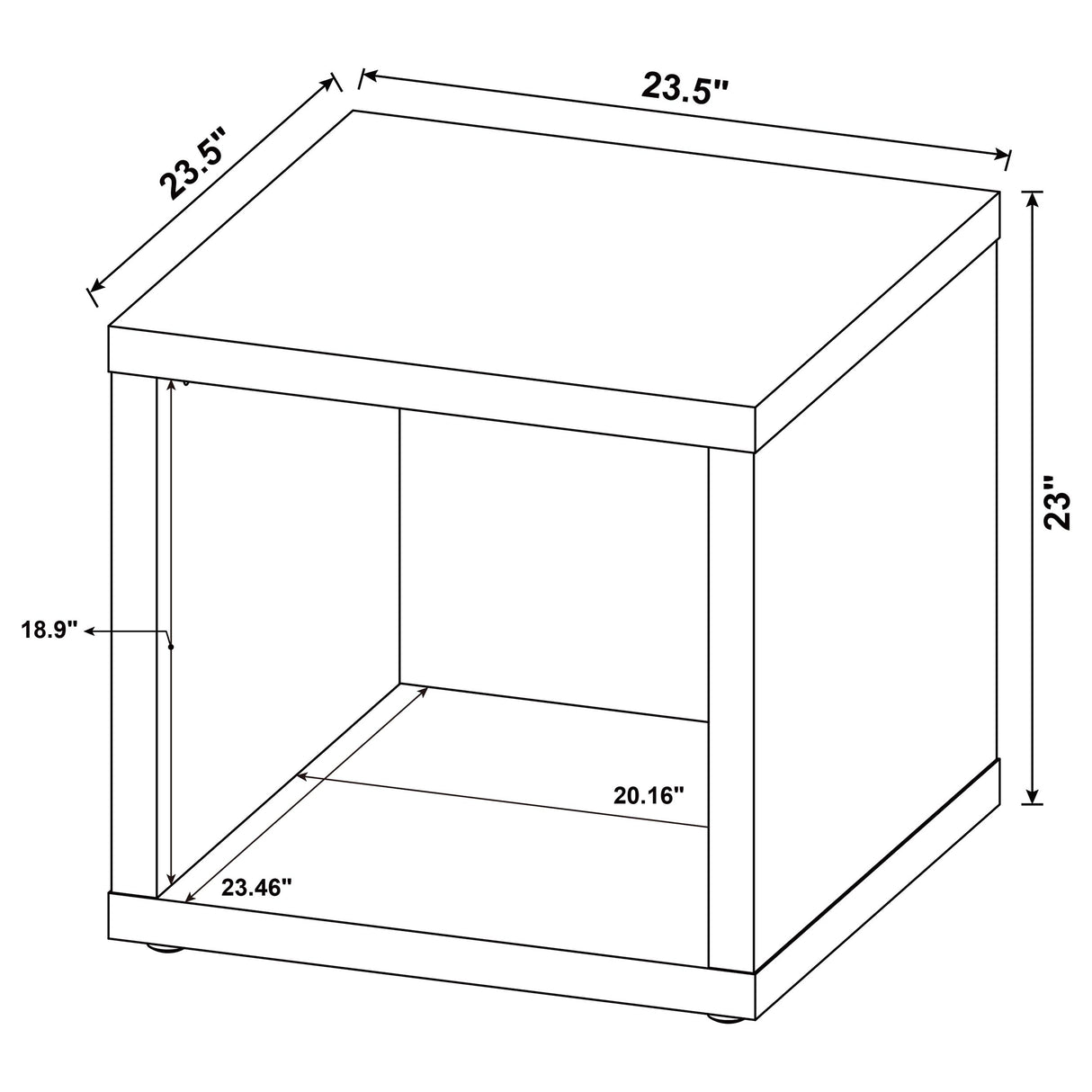 Frisco 2-Piece Coffee and End Table Set, Dark Pine