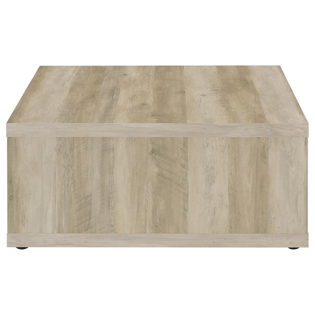 Frisco Square Engineered Wood Coffee Table in Distressed Pine