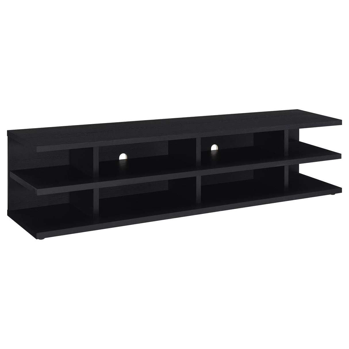 Cartmill 78-Inch 2-Tier TV Stand Media Console, Black