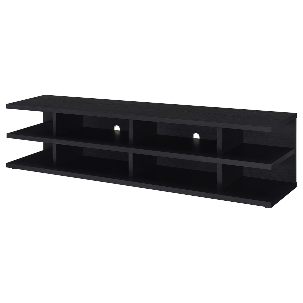 Cartmill 78-Inch 2-Tier TV Stand Media Console, Black