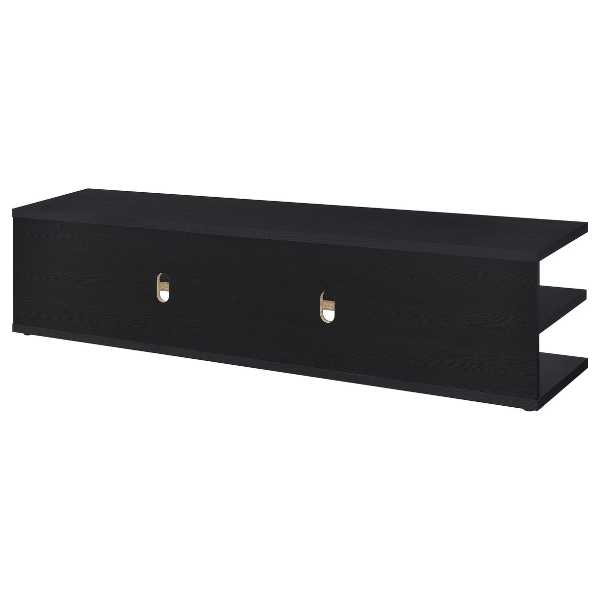 Cartmill 78-Inch 2-Tier TV Stand Media Console, Black