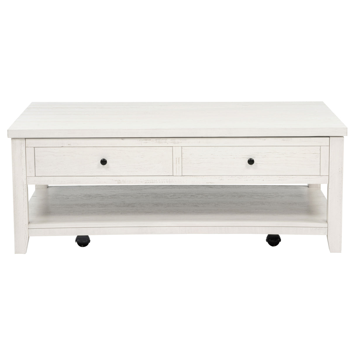 Payne 48-Inch Mobile Lift Top Coffee Table in Distressed White