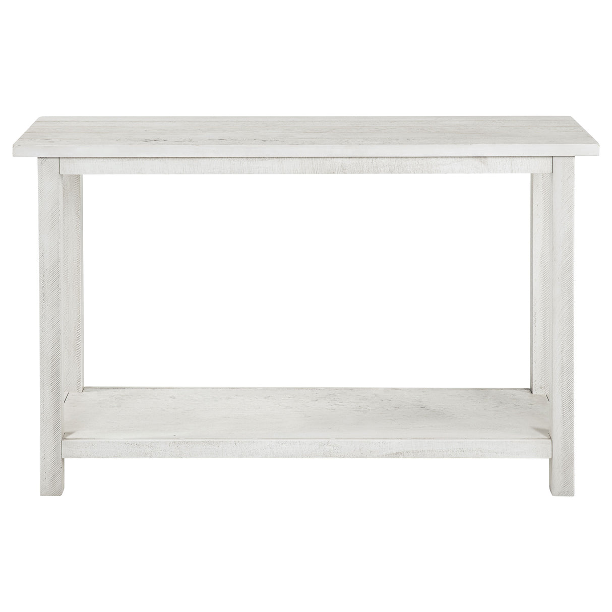 Payne Wood Entryway Console Table in Distressed White