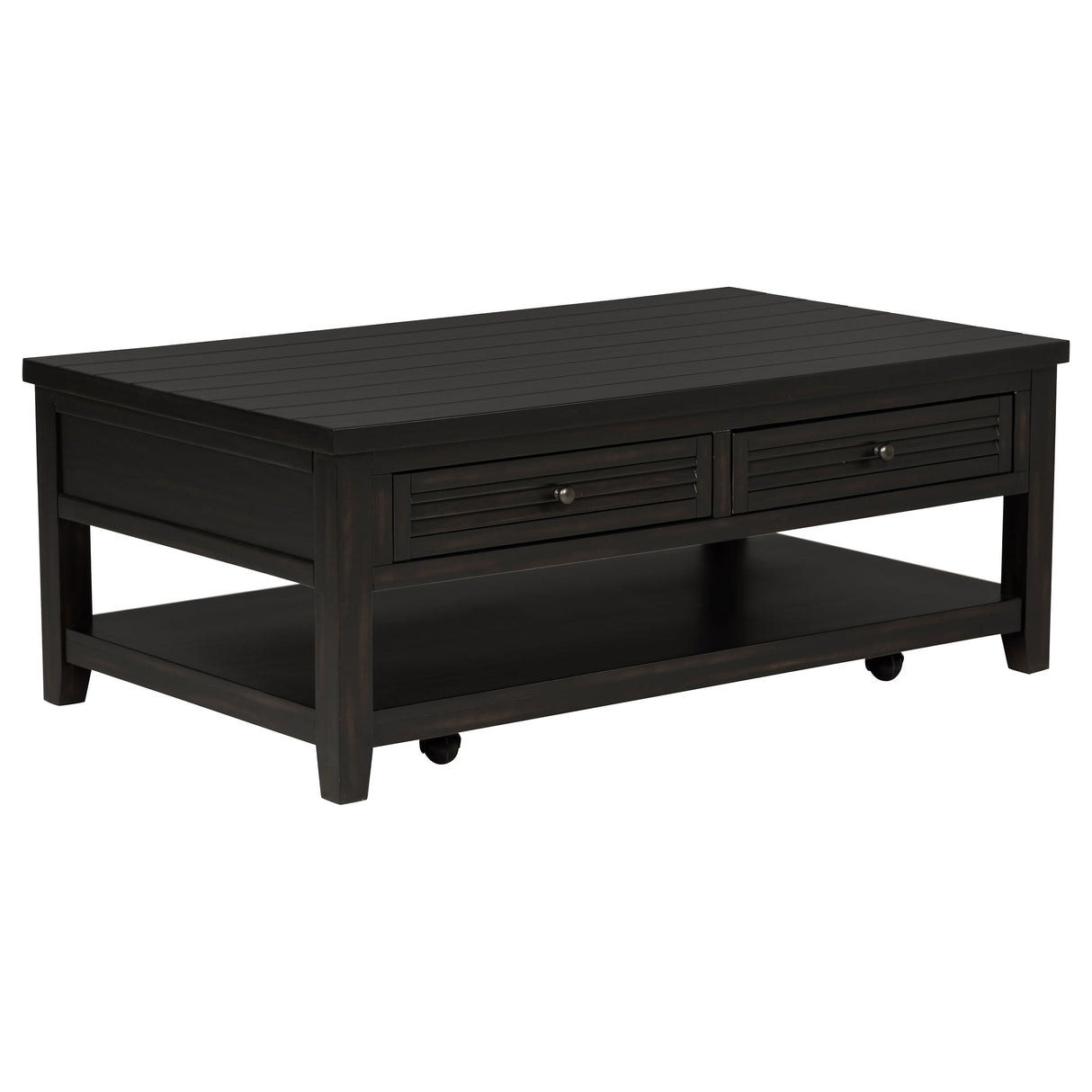 Concord 2-Piece Coffee and End Table Set, Distressed Java