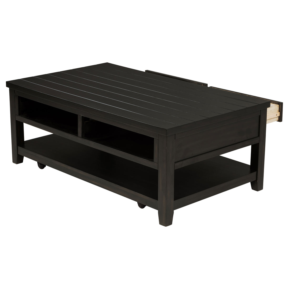 Concord 2-Drawer Coffee Table, Distressed Java