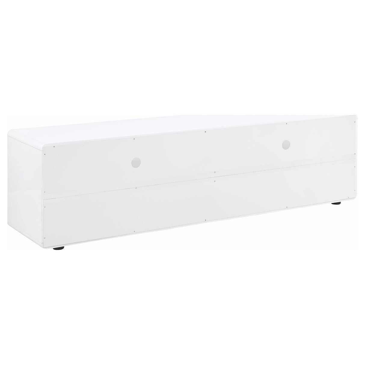 Ellice 71-Inch TV Stand Media Console, White High Gloss