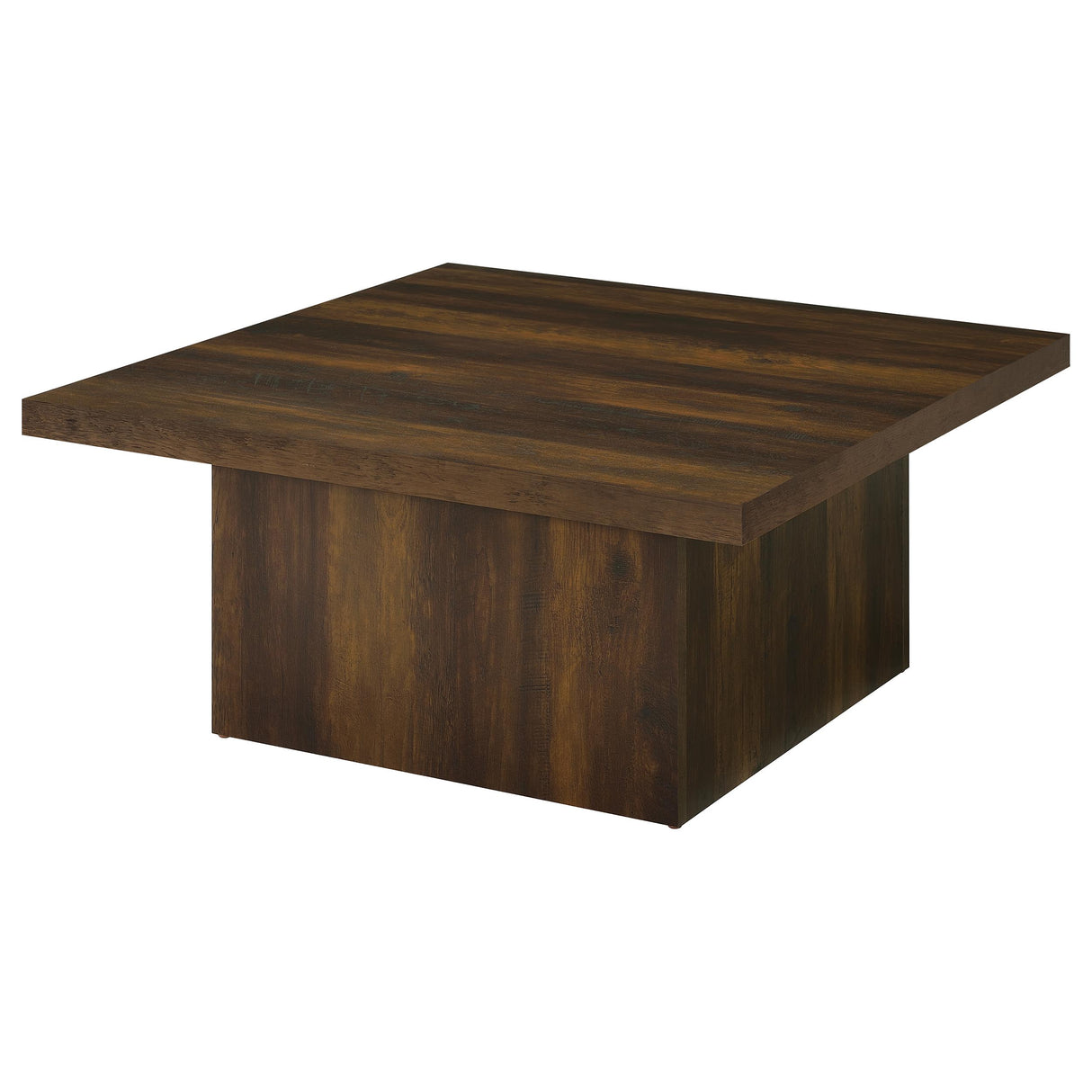 Devar Square Engineered Wood Cocktail Table Dark Pine