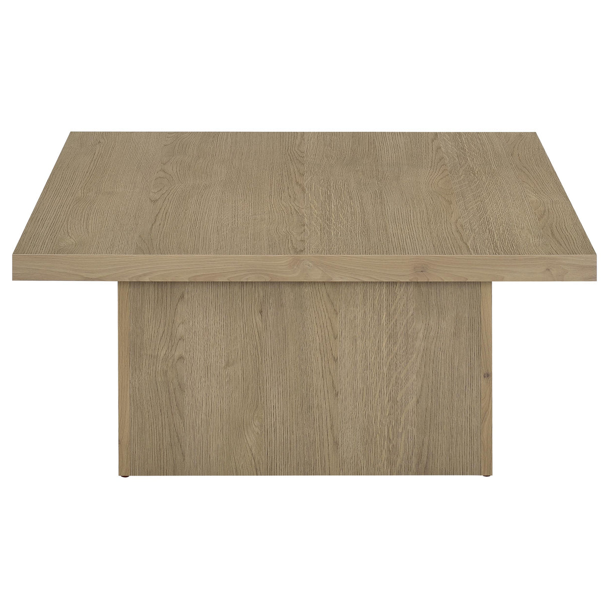 Devar Square Engineered Wood Cocktail Table, Latte