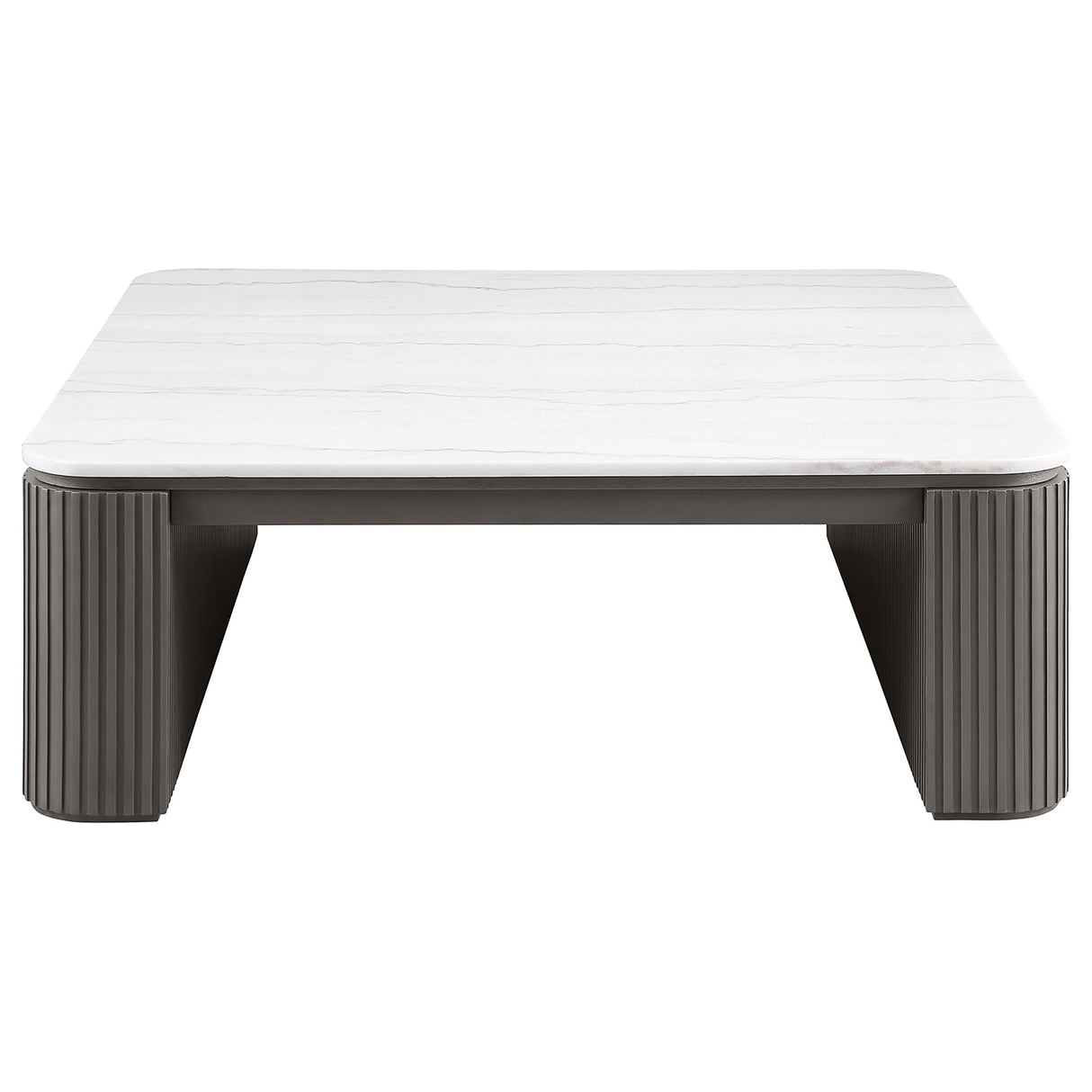 Charcoal MDF and Marble Coffee Table