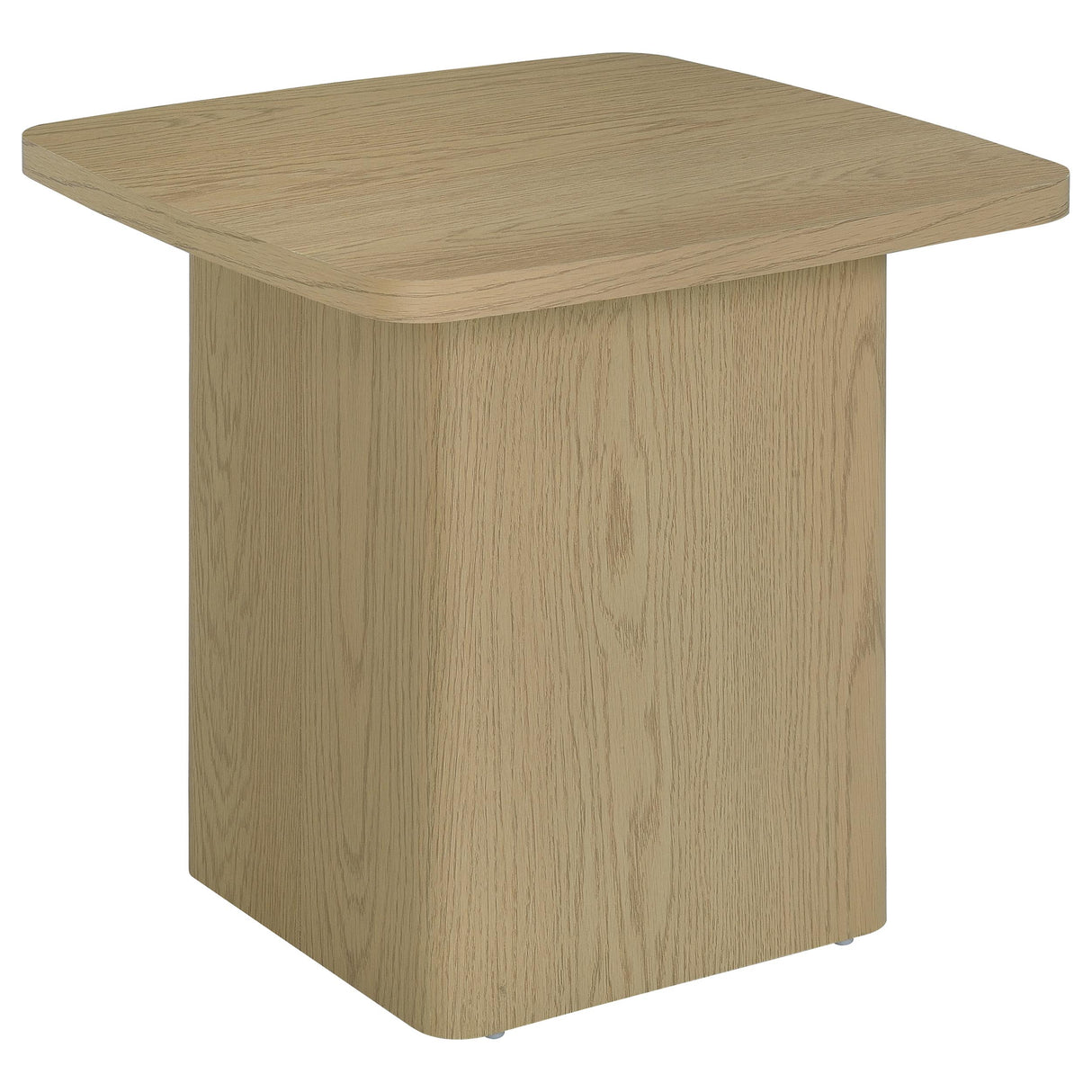 End Table in Greige Particle Board with Paper Laminate