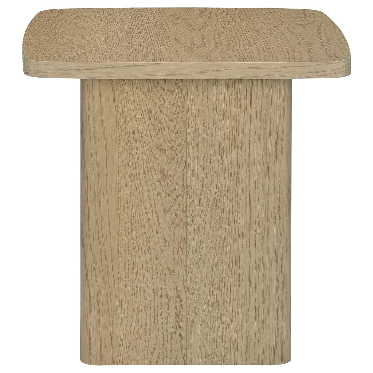 End Table in Greige Particle Board with Paper Laminate