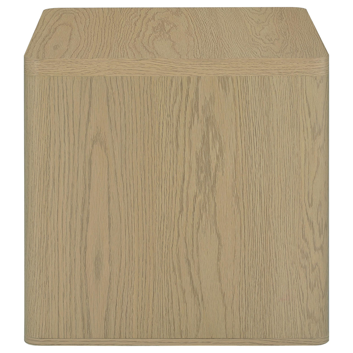 End Table in Greige Particle Board with Paper Laminate