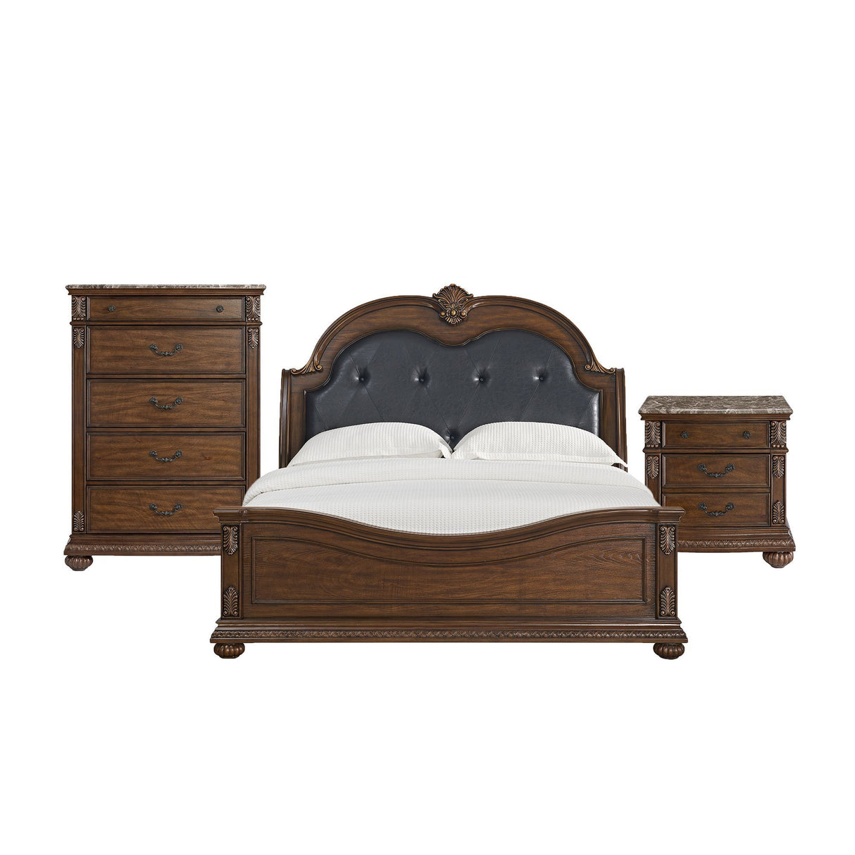 Cadenza - Upholstered Bedroom Set With PU