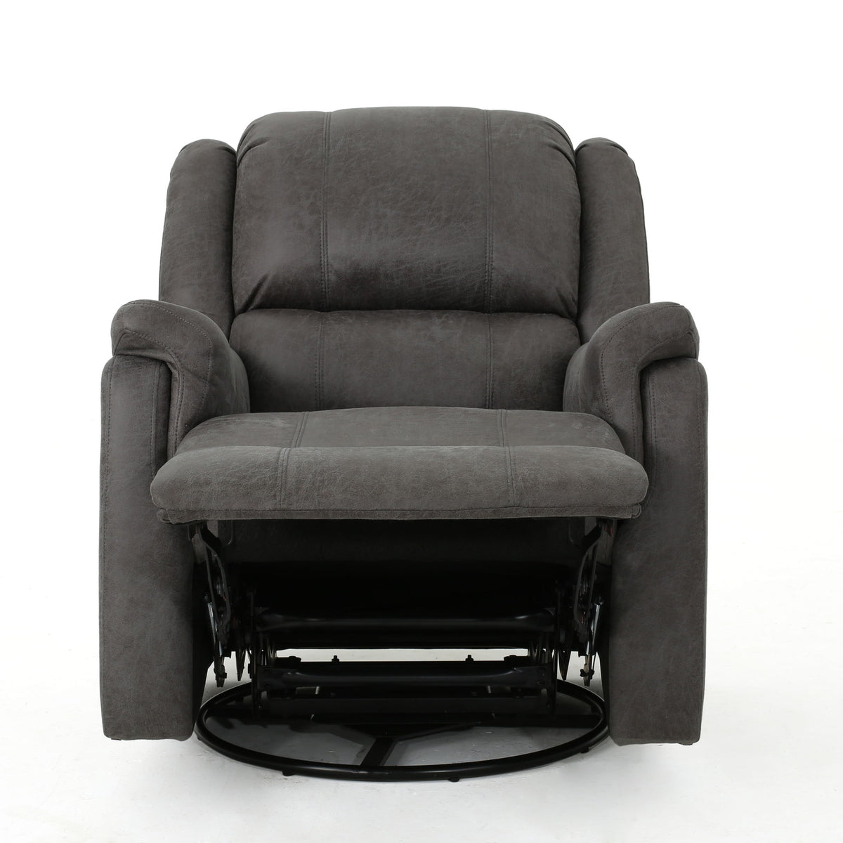 Contemporary Glider Recliner With Swivel Function