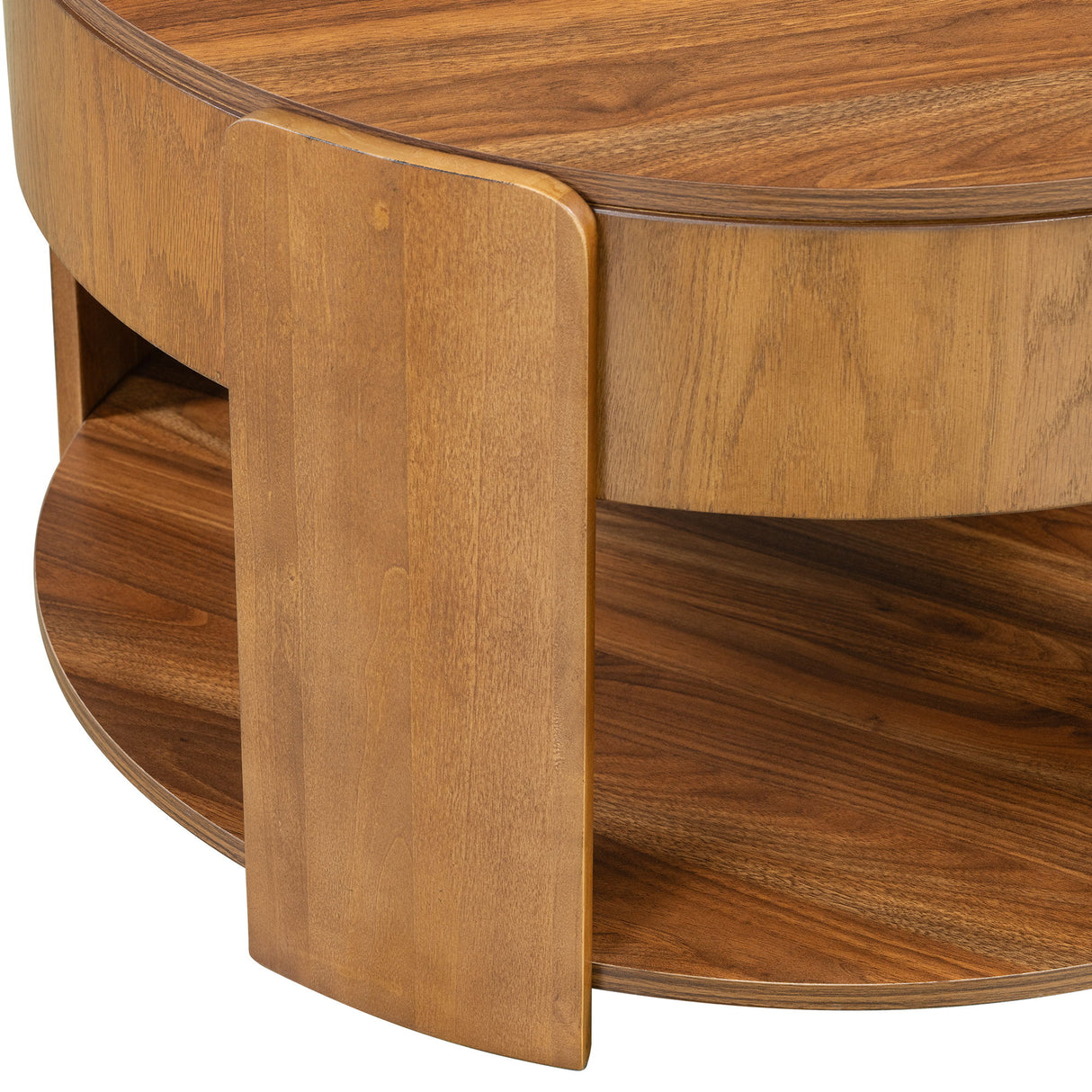 Round Lift Top Coffee Table With Hidden Storage