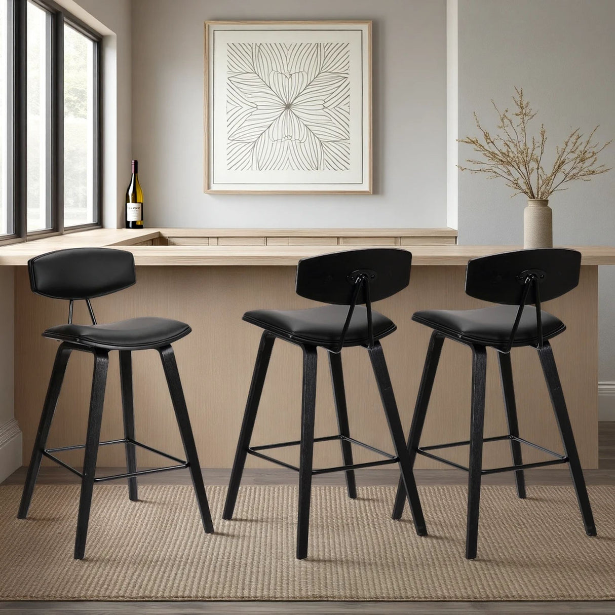 Fox - Mid-Century Modern Bar Stool