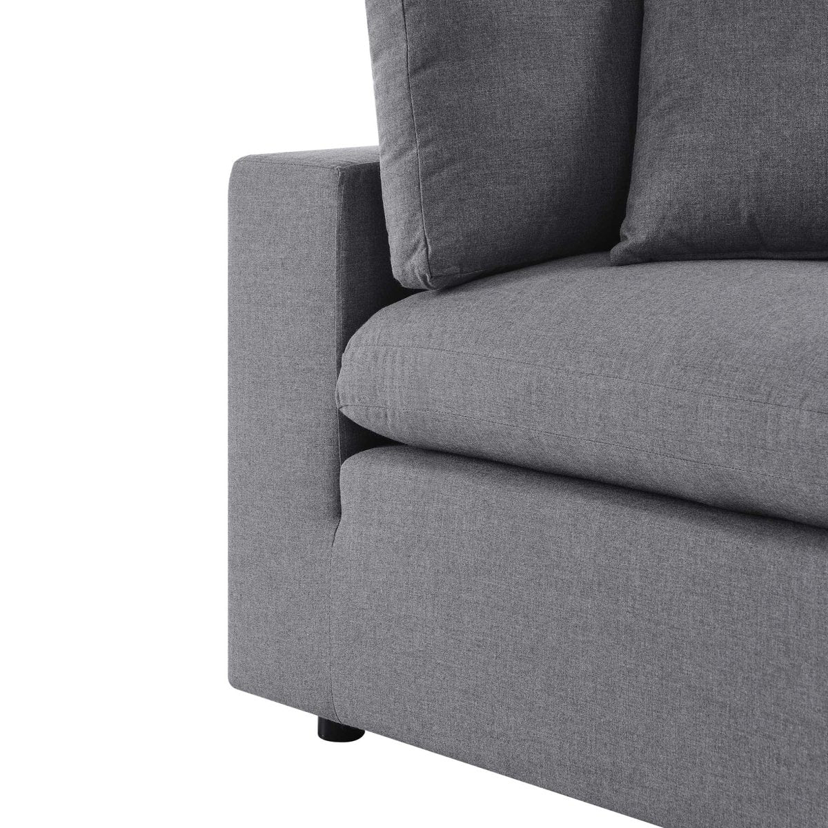 72" 2-Piece Modern Aluminum Outdoor Loveseat – Gray - Outdoor - Alpine Outlets