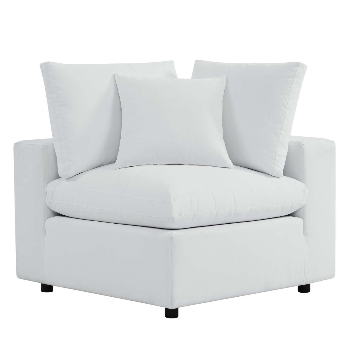 72" 2-Piece Modern Aluminum Outdoor Loveseat – White - Outdoor - Alpine Outlets