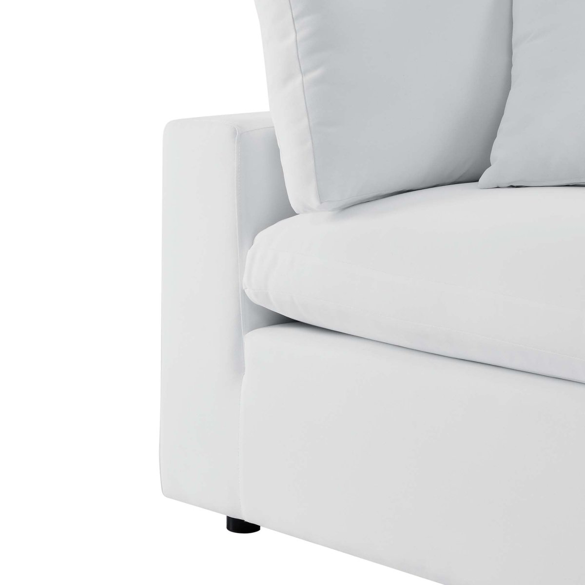 72" 2-Piece Modern Aluminum Outdoor Loveseat – White - Outdoor - Alpine Outlets
