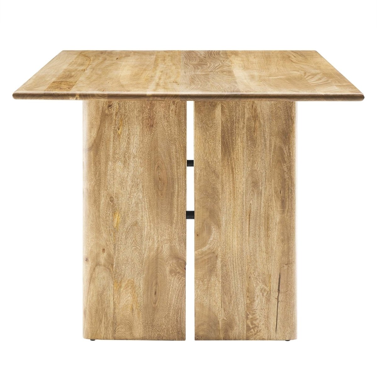 72 Inch Walnut Modern Farmhouse Solid Wood Dining Table - Dining Tables available at Alpine Outlets in Denver