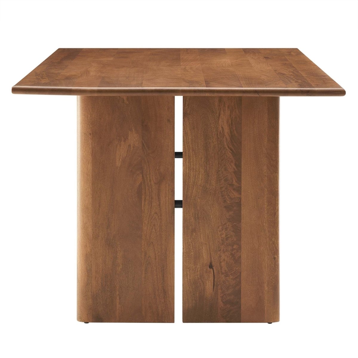 72 Inch Walnut Modern Farmhouse Solid Wood Dining Table - Dining Tables available at Alpine Outlets in Denver