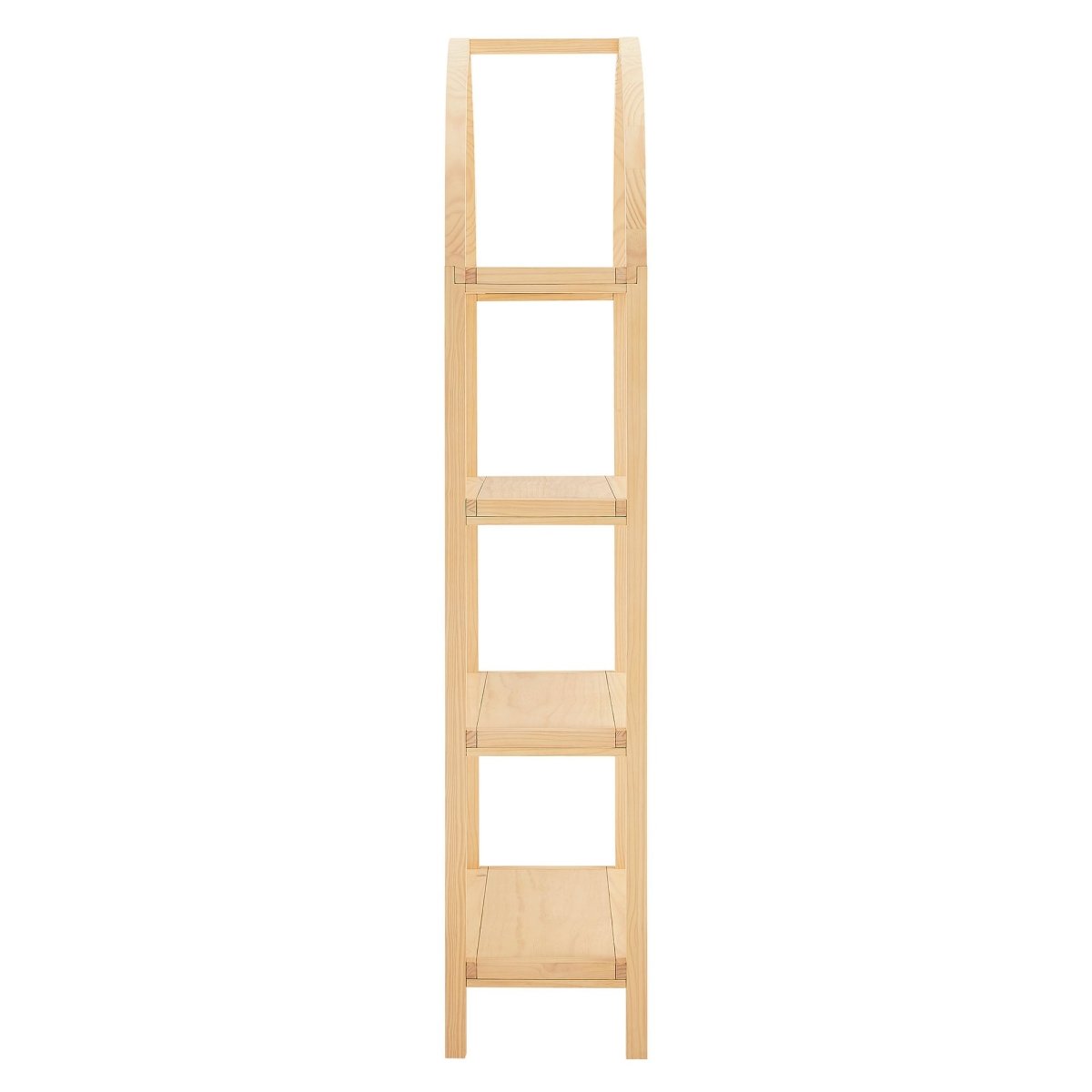 72" Large Arched Sculptural Pine Wood Bookshelf - Bookcases available at Alpine Outlets in Denver