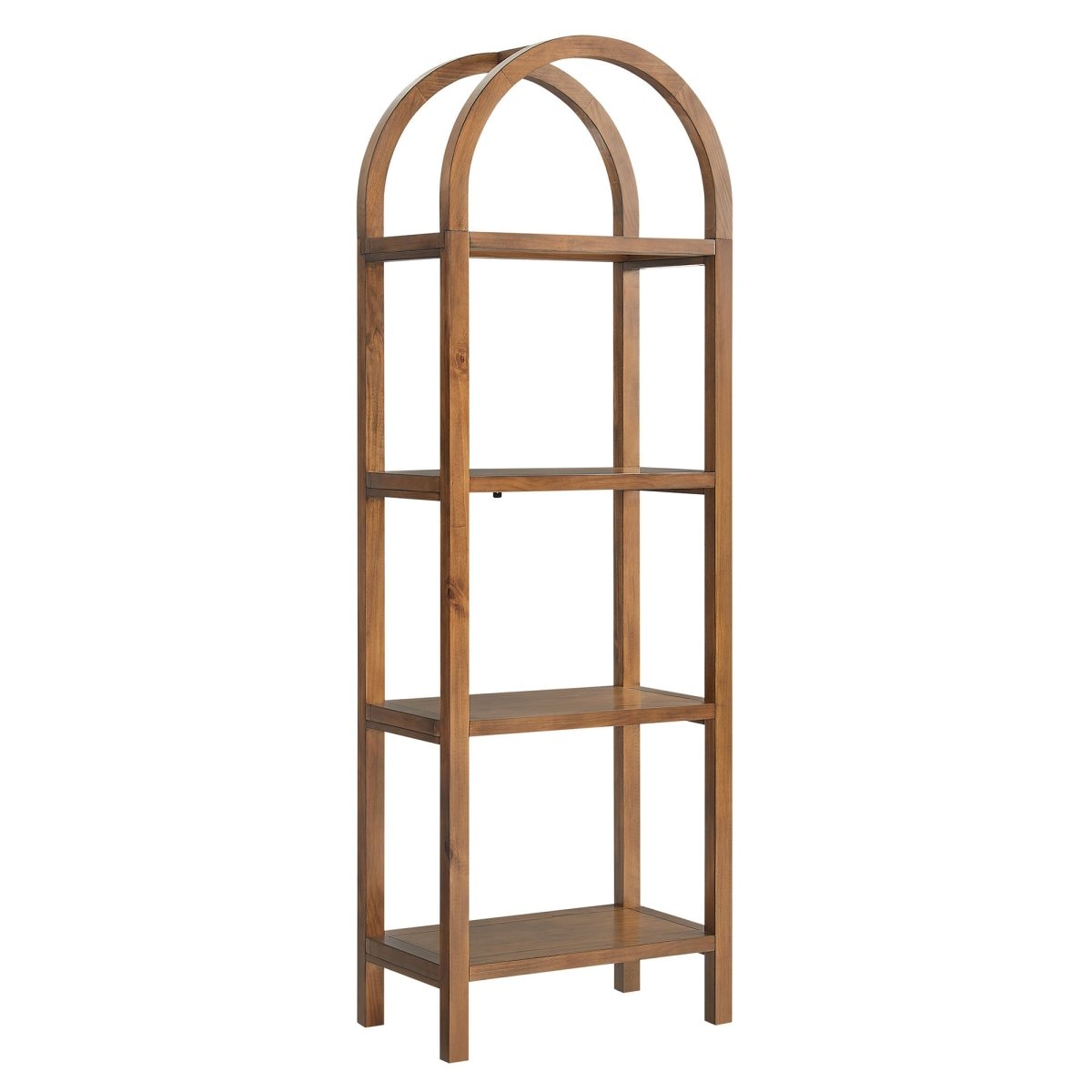 72" Tall Narrow Arched Sculptural Pine Wood Bookshelf - Bookcases available at Alpine Outlets in Denver