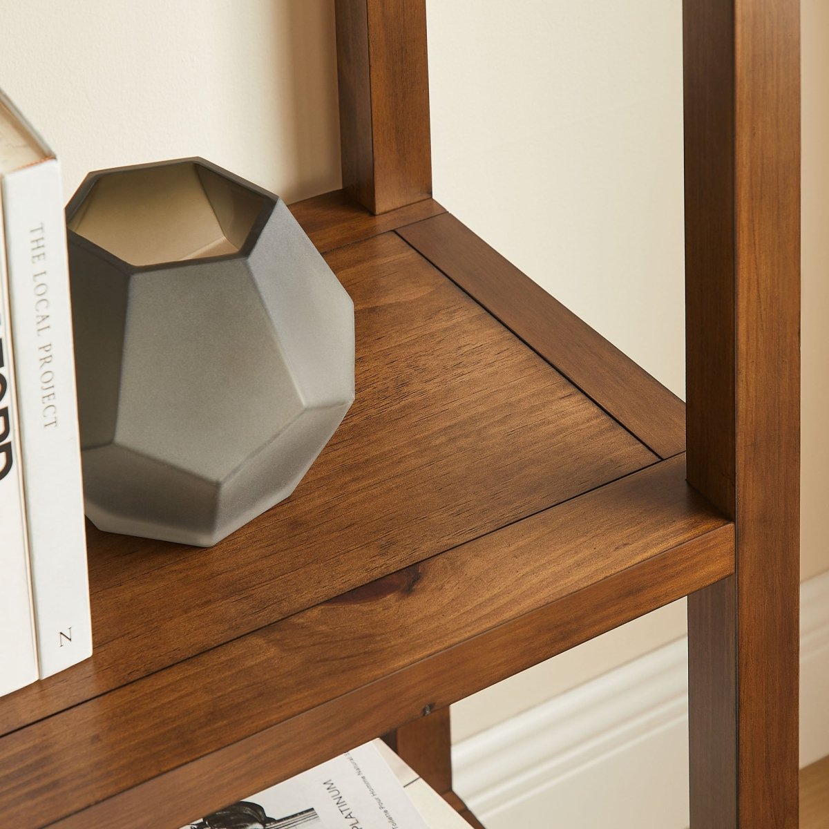 72" Tall Narrow Arched Sculptural Pine Wood Bookshelf - Bookcases available at Alpine Outlets in Denver