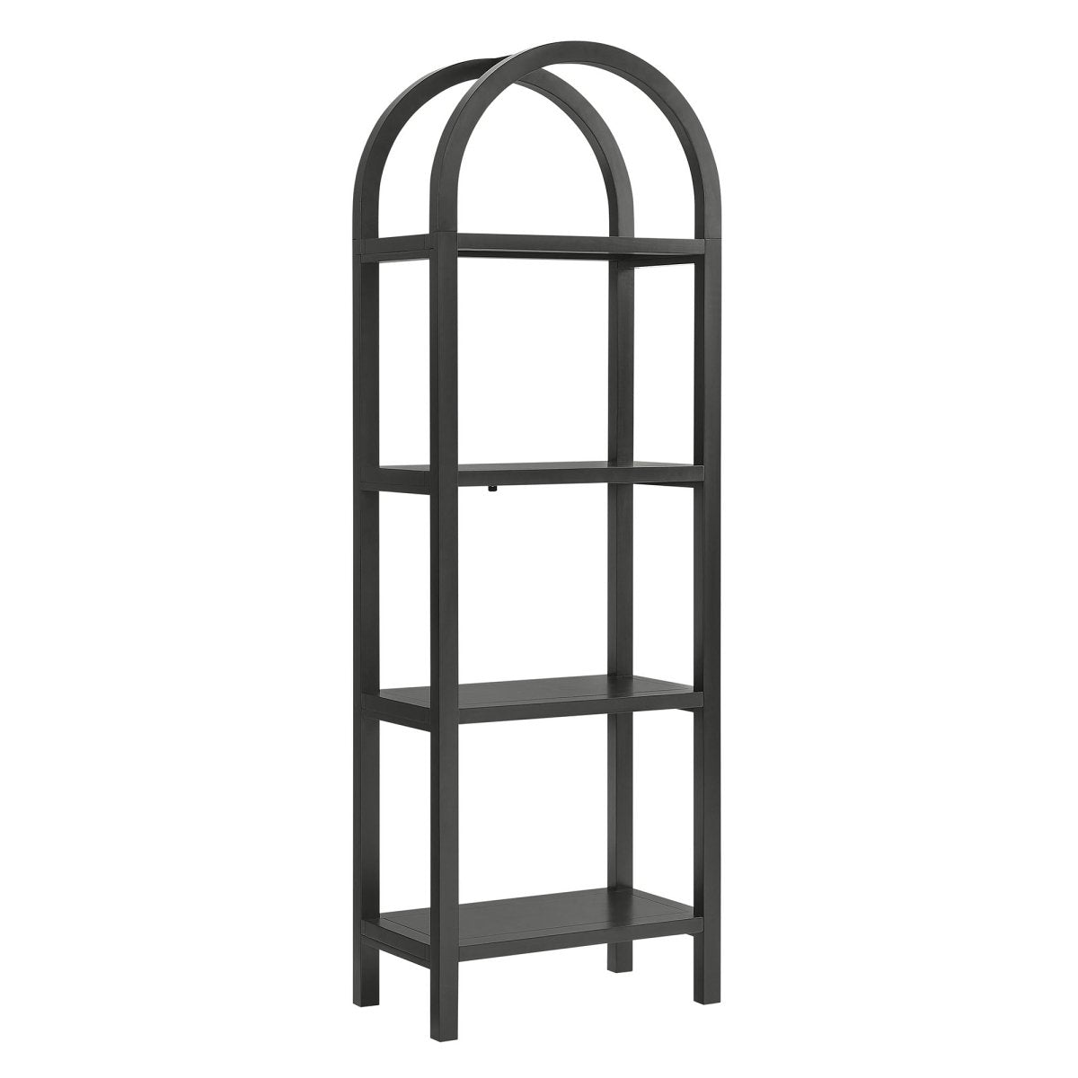 72" Tall Narrow Arched Sculptural Pine Wood Bookshelf - Bookcases available at Alpine Outlets in Denver
