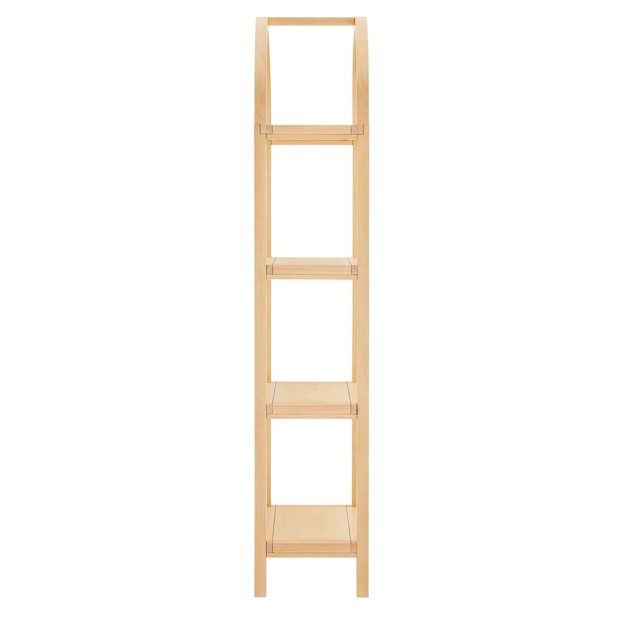 72" Tall Narrow Arched Sculptural Pine Wood Bookshelf - Bookcases available at Alpine Outlets in Denver