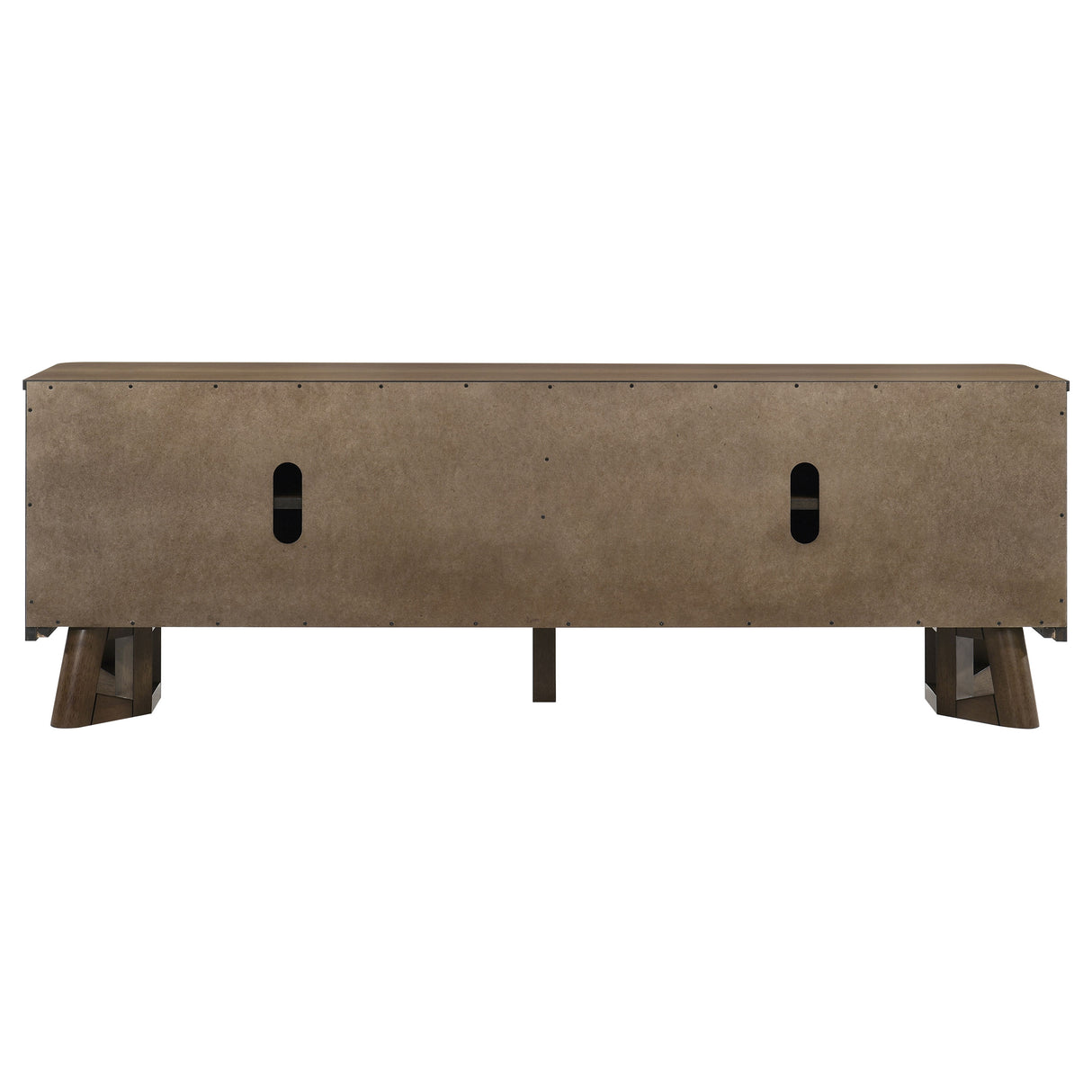 Trotter 71-Inch 4-Door Wood TV Stand, Brown
