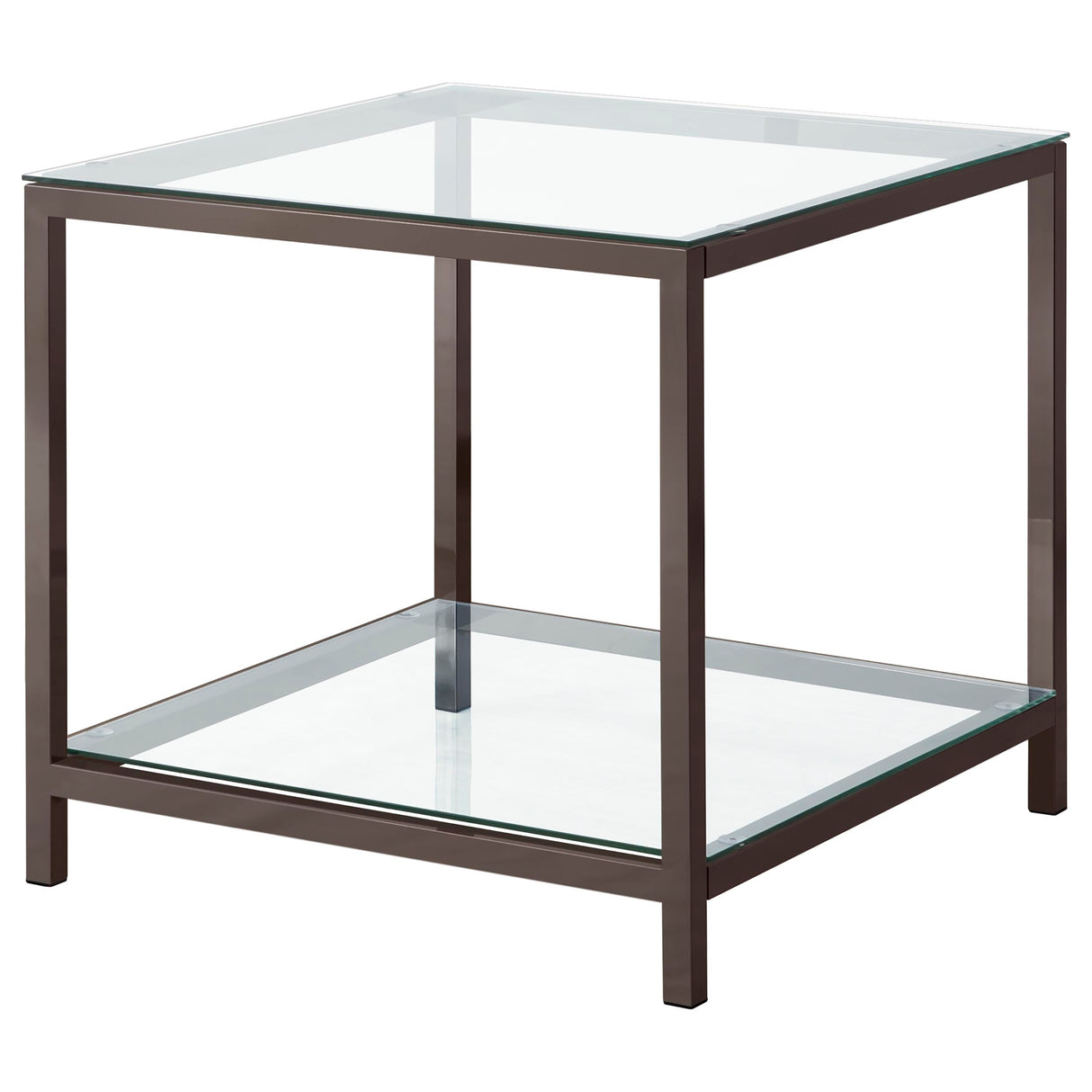 Trini 2-Piece Coffee and End Table Set, Black Nickel