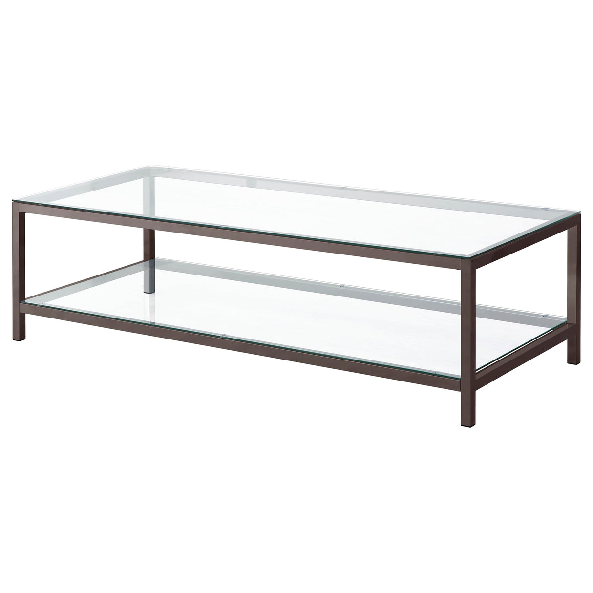Trini 2-Piece Coffee and End Table Set, Black Nickel