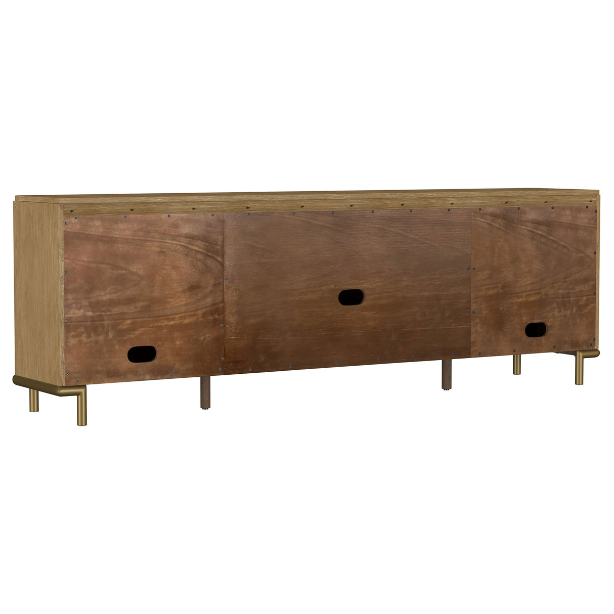 Arini Rattan Cane 2-Door TV Stand - Sand Wash