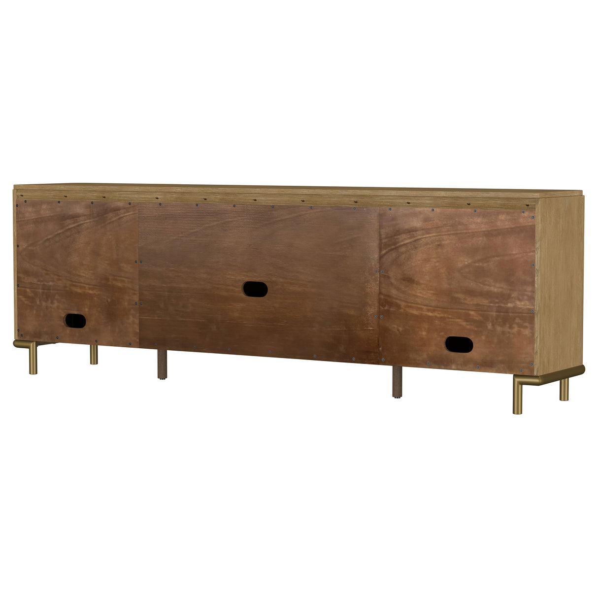 Arini Rattan Cane 2-Door TV Stand - Sand Wash