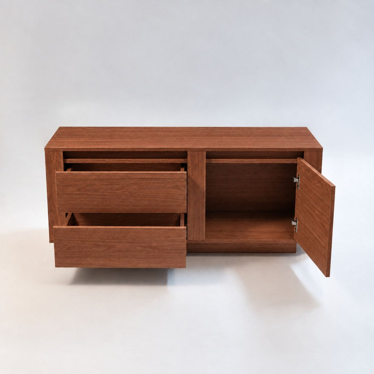 TV Stand For TVs Up To 50" With 1 Door And 2 Drawers