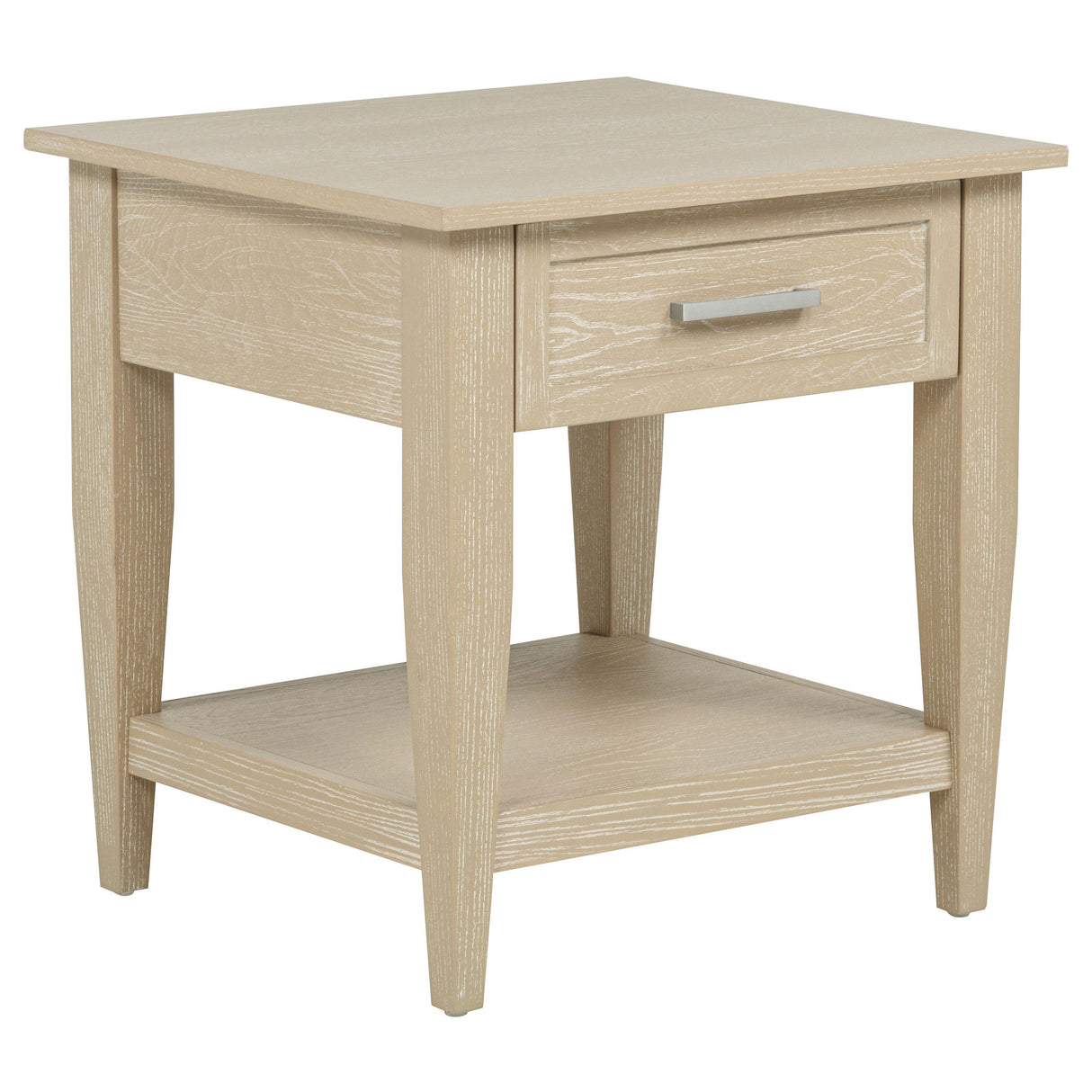 Lindenton 1-Drawer Wood Occasional Side End Table, Blonde