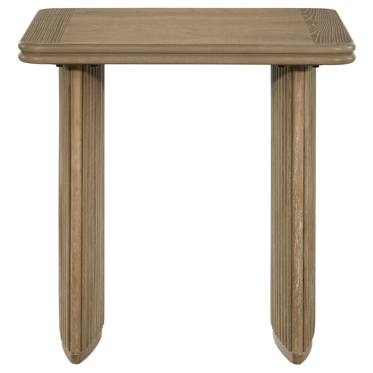 Adina 2-Piece Wood Coffee Table Set, Distressed Light Brown