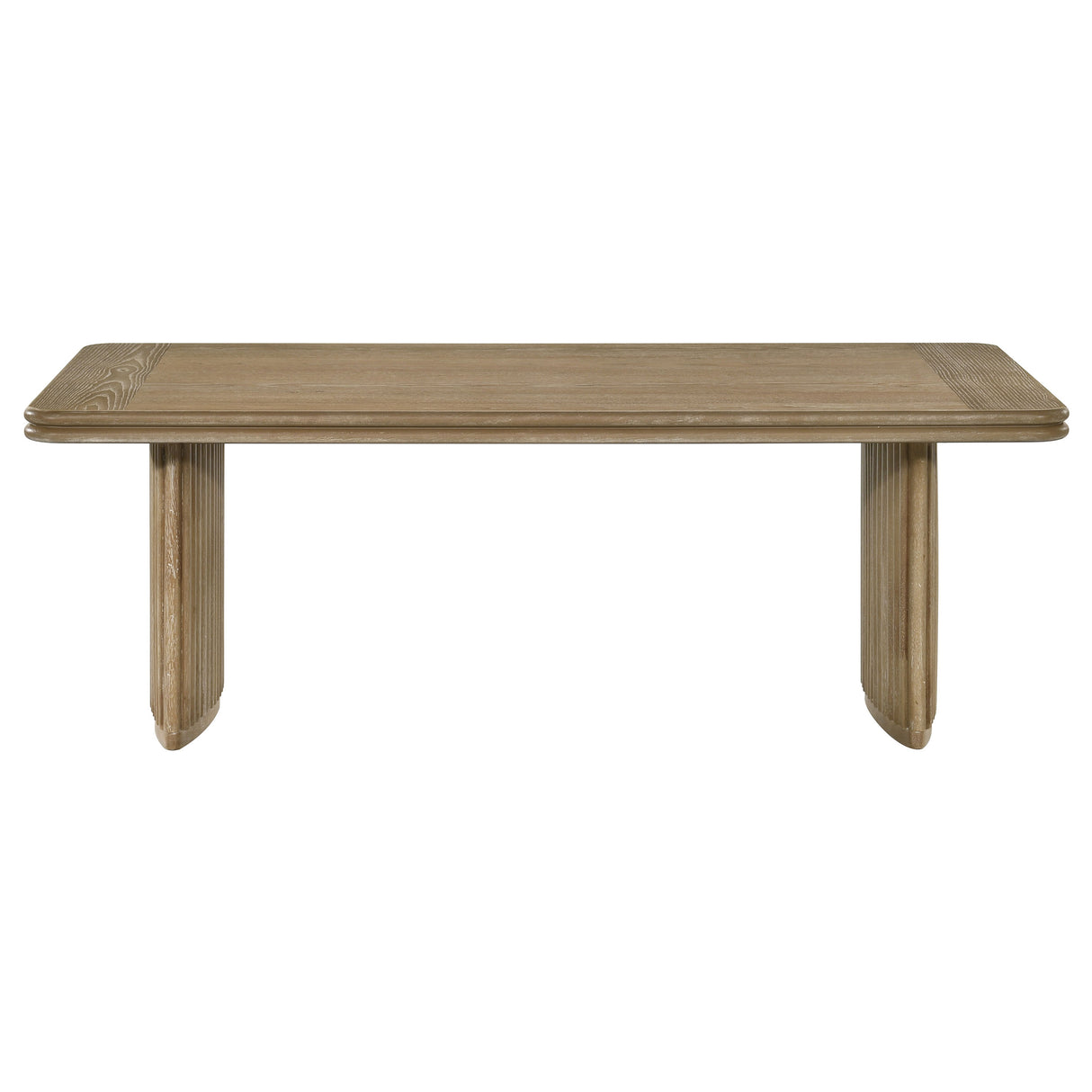 Adina Rectangular Wood Coffee Table, Distressed Light Brown