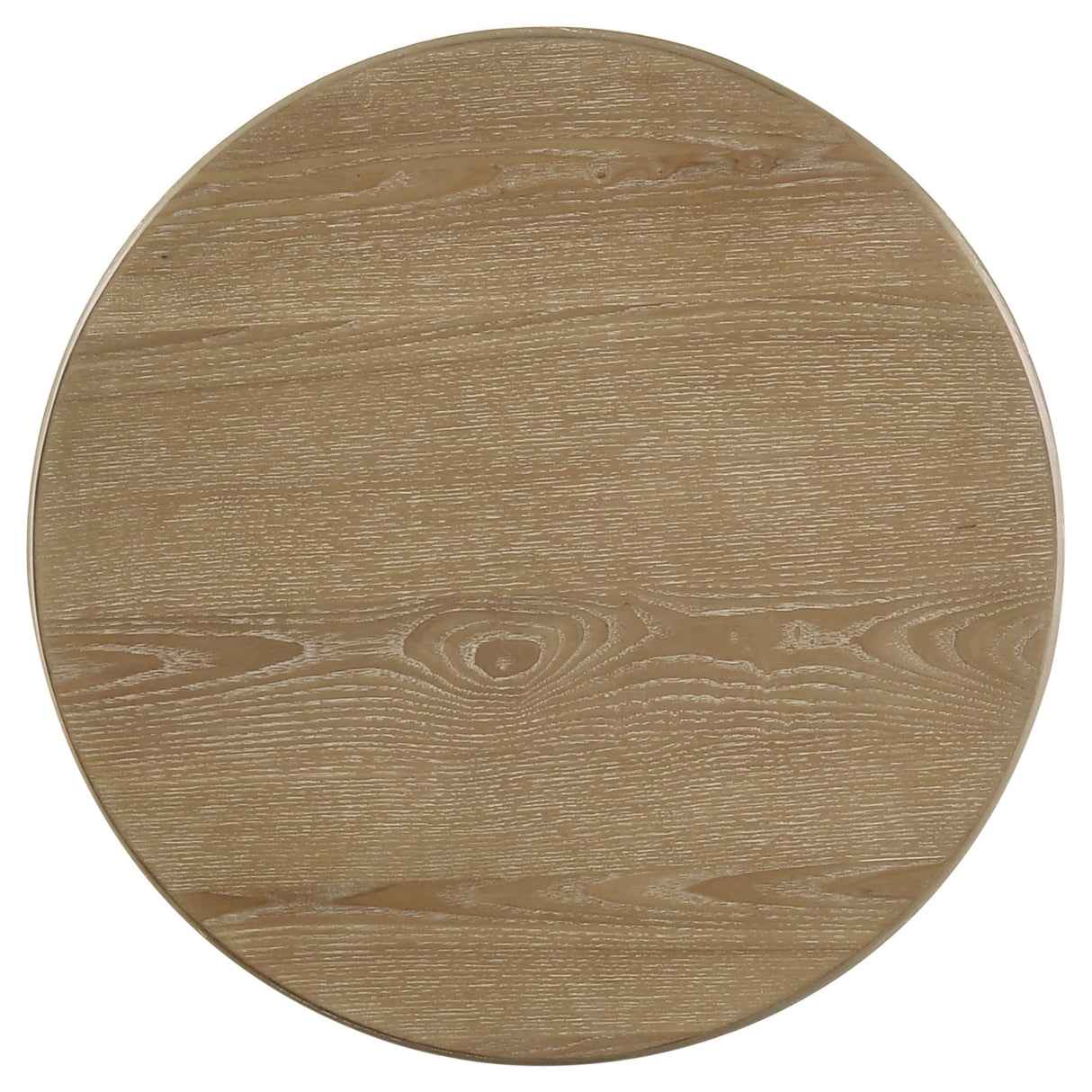Adina 2-Piece Round Coffee Table Set, Distressed Light Brown