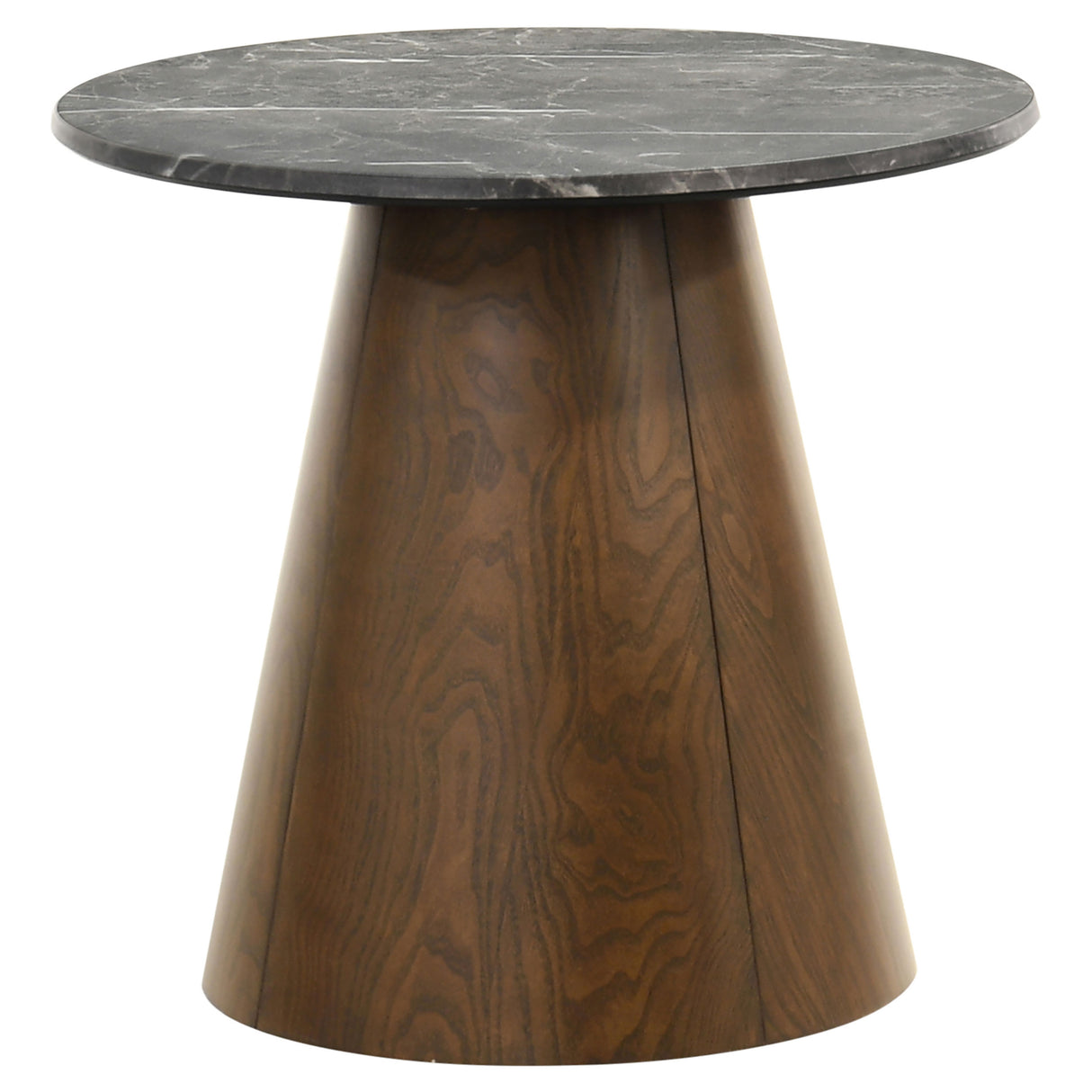 Franklin 2-Piece Round Pedestal Coffee Table Set Grey
