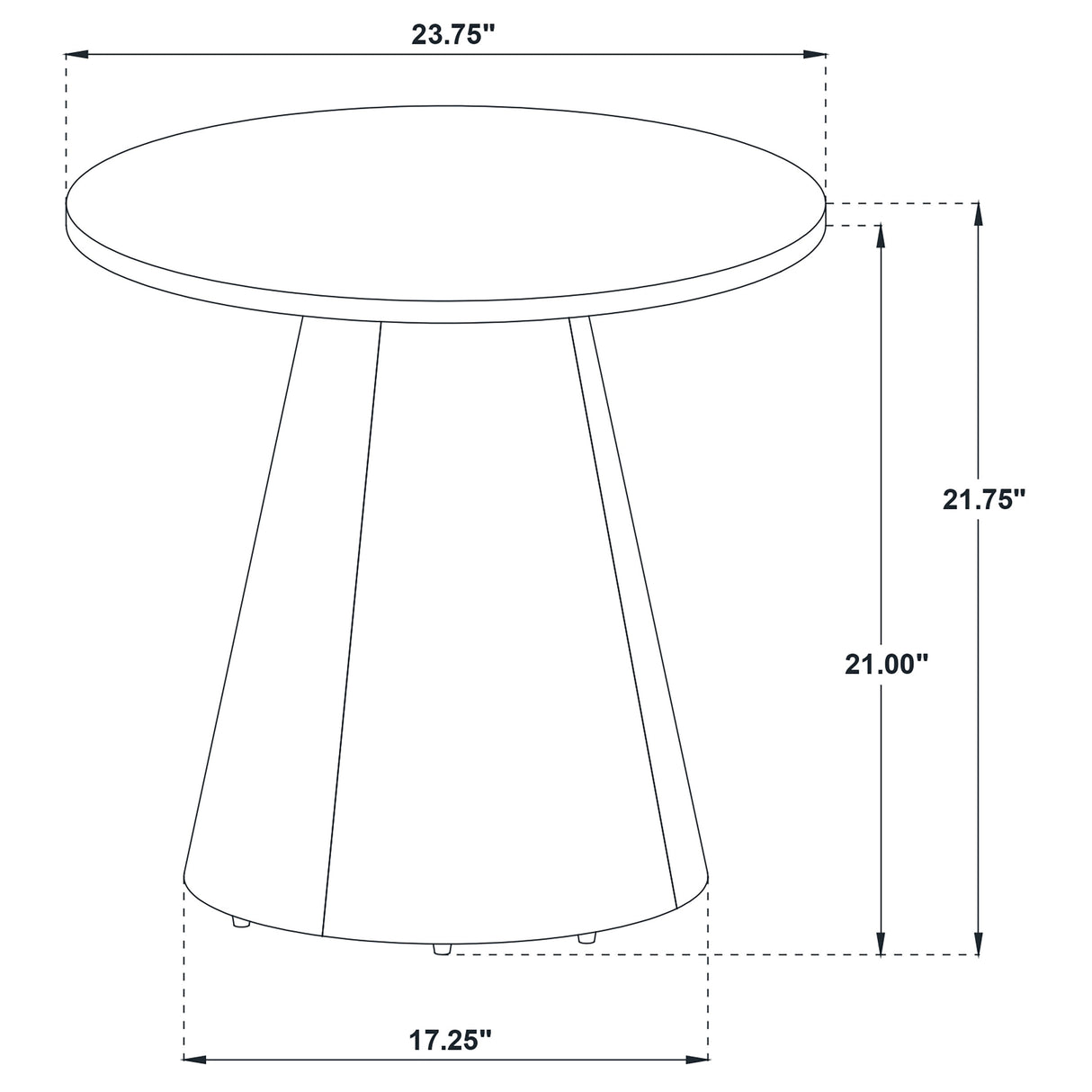 Franklin 2-Piece Round Pedestal Coffee Table Set Grey