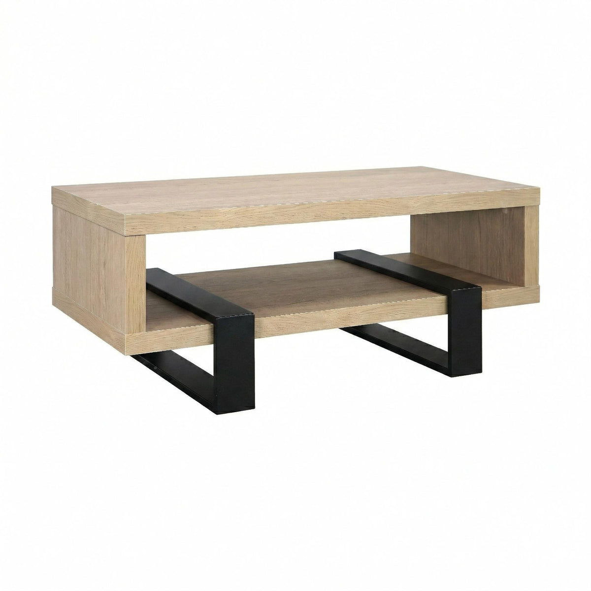 Dinard Engineered Wood Cocktail Coffee Table Latte