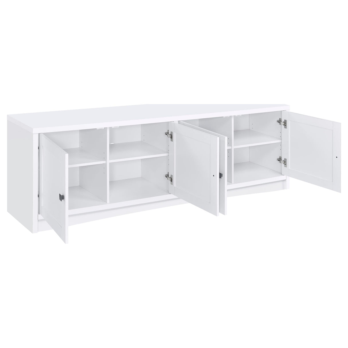 Laughlin 3-Piece Entertainment Center TV Stand White