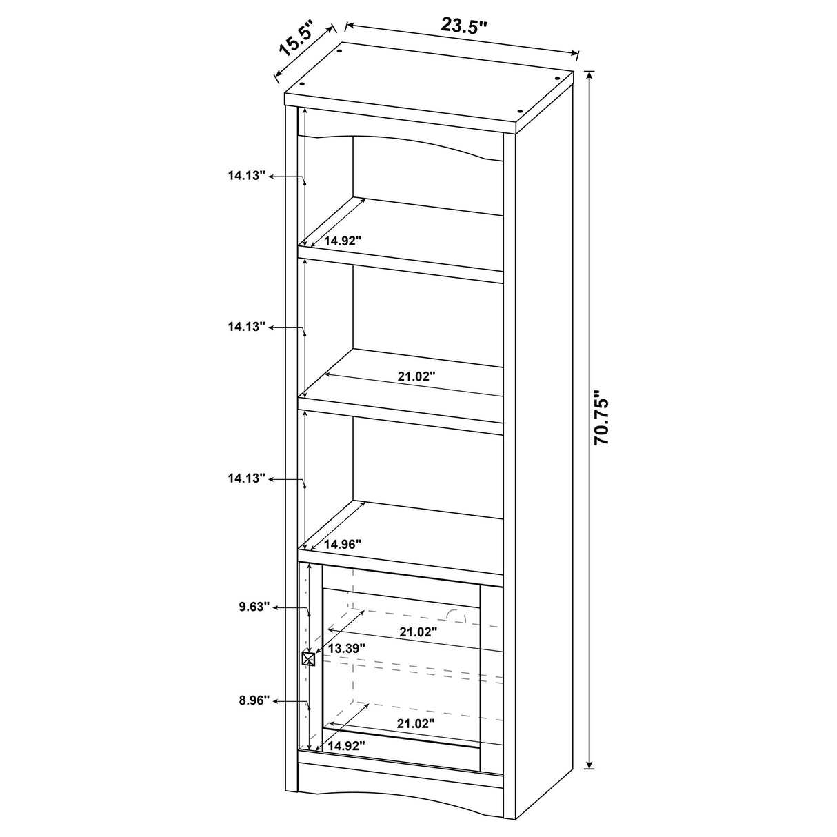 Laughlin 3-Piece Entertainment Center TV Stand White