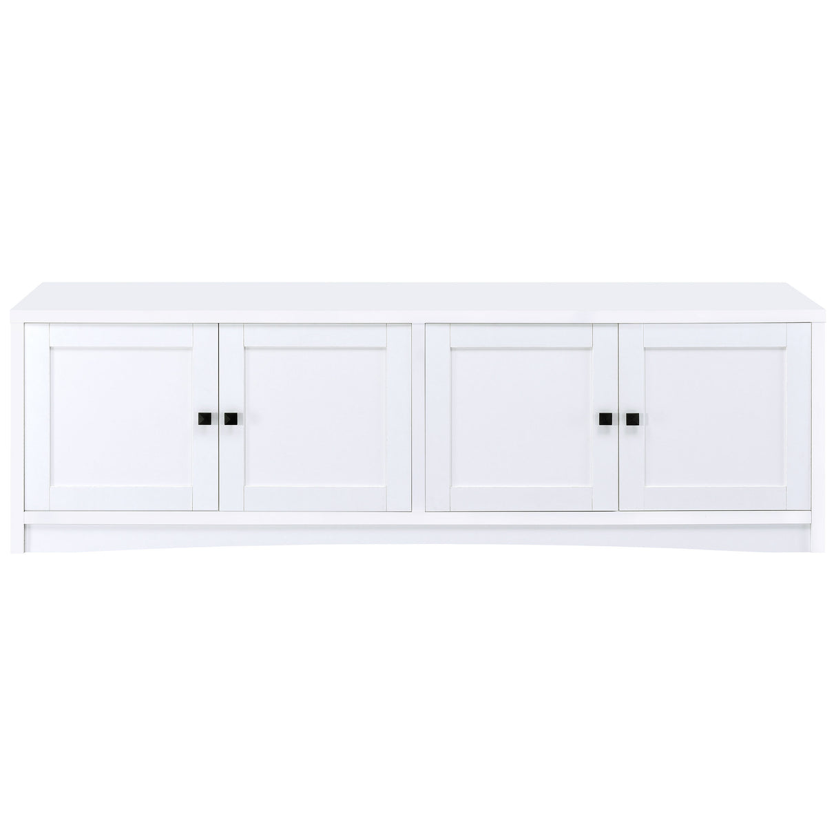 Laughlin 4-Door White TV Stand - 78 Inches