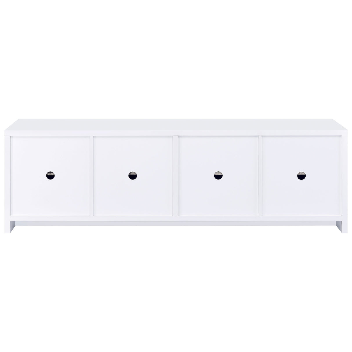 Laughlin 4-Door White TV Stand - 78 Inches