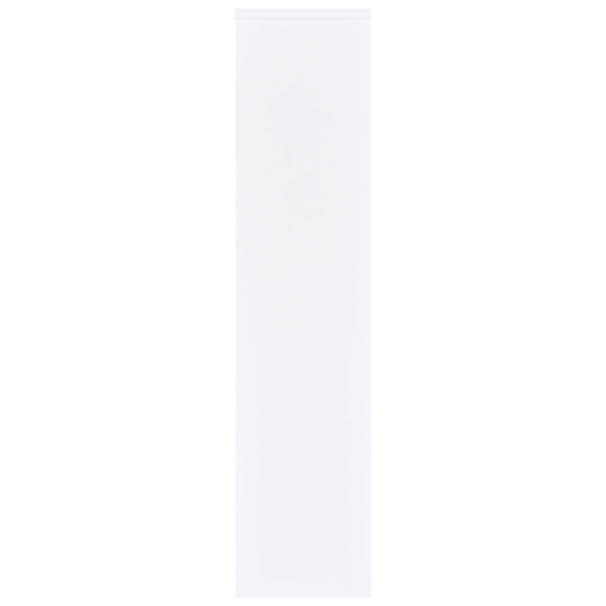 Laughlin 4-Shelf White Media Tower with Cabinet Storage
