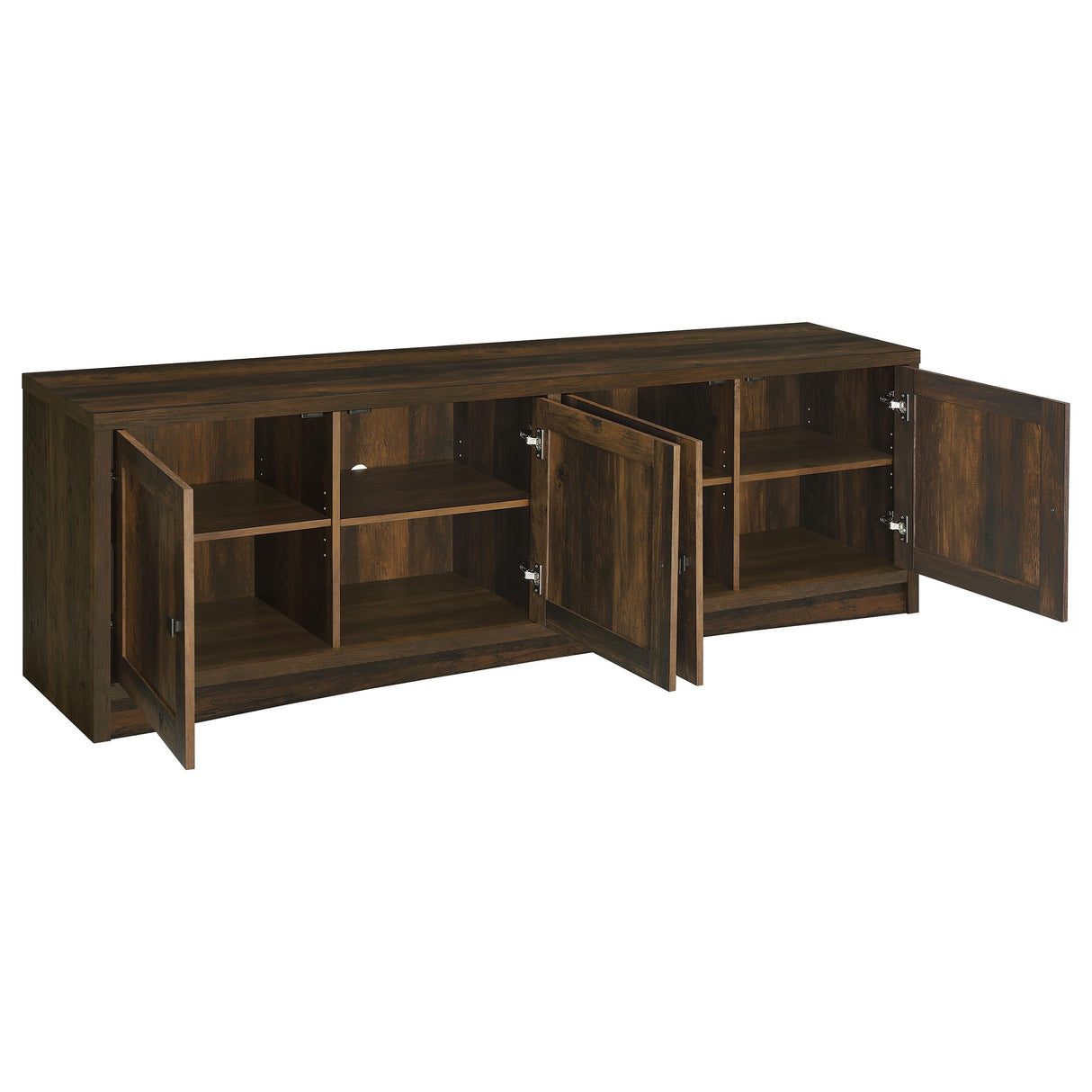 Laughlin 3-Piece Entertainment Center TV Stand Dark Pine